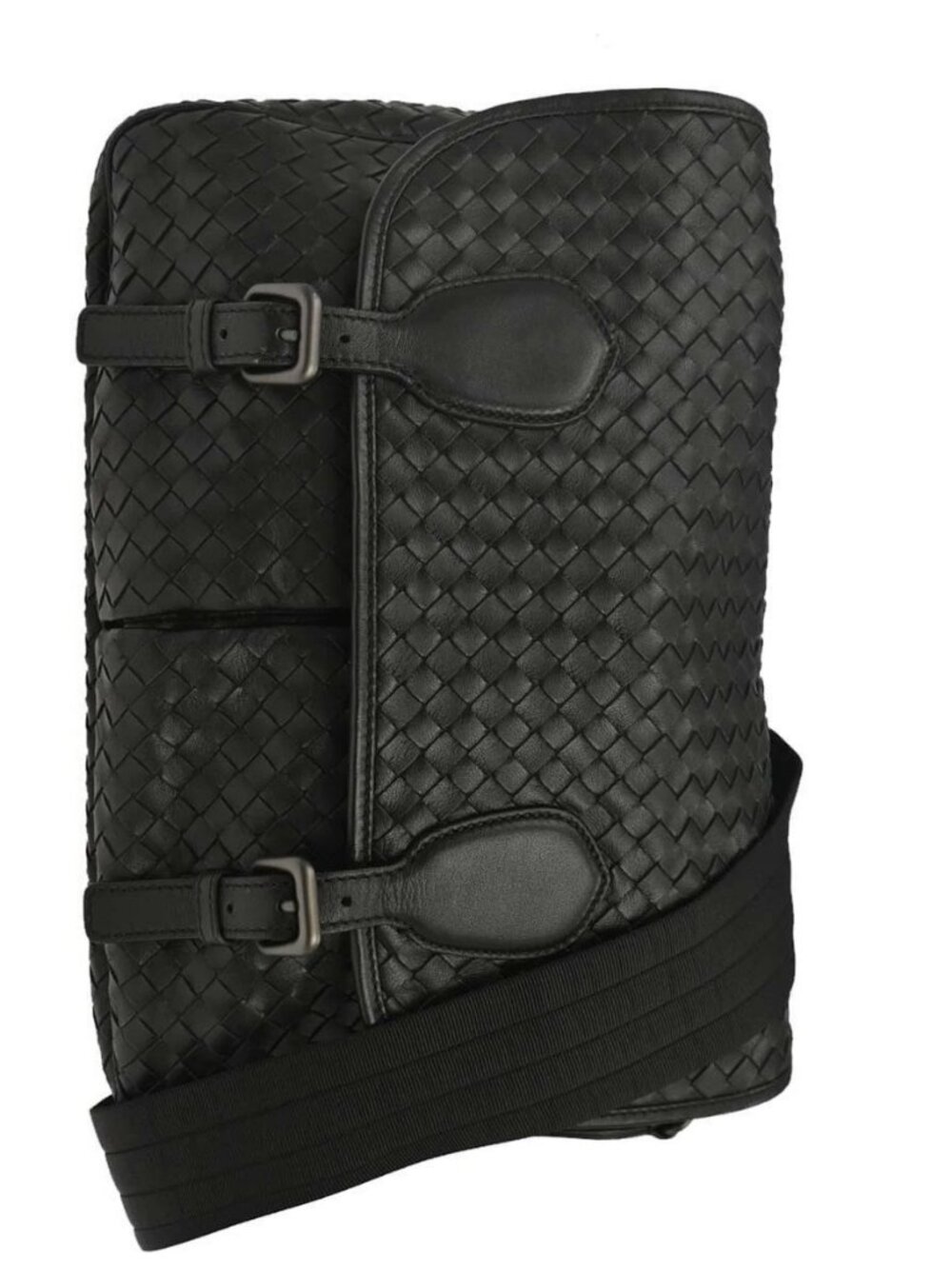 Bottega Veneta Black Lambskin Intrecciato